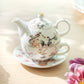 Magnolia Garden Fine Porcelain Tea For One Set