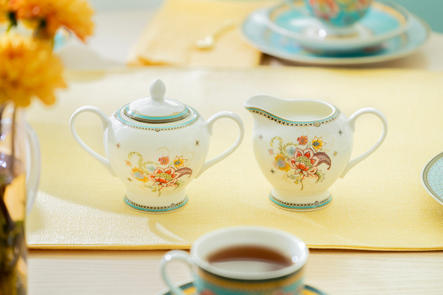 Emperor's Garden Fine Porcelain Tea Set