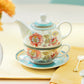 Emperor's Garden Fine Porcelain Tea For One Set