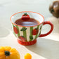 Tomato Green Stripe Mug