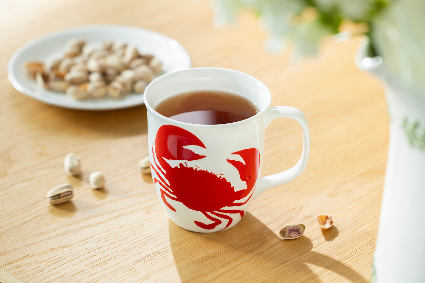 Red Crab Bone China Mug