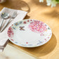 Hydrangea with Butterflies Fine Porcelain Dessert/Dinner Plate