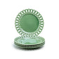 Green Heirloom Fine Porcelain Dessert/Dinner Plate