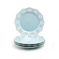 Blue Lace Blossom Fine Porcelain Dessert Plate