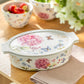 Hydrangea with Butterflies 1.4 qt. Oval Casserole