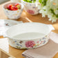 Hydrangea with Butterflies 1.4 qt. Oval Casserole