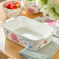 Hydrangea with Butterflies 2 qt. Rectangular Casserole