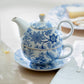 Blue Blossom Fine Porcelain Tea For One Set