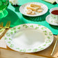 Shamrock Fine Porcelain Dessert/Dinner Plate