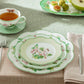 Apple Blossom Green Lattice Bone China Appetizer Plate