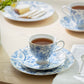 Blue Blossom Fine Porcelain Tea Cup and Saucer