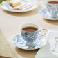 Blue Blossom Fine Porcelain Tea Cup and Saucer