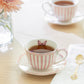 Josephine Pink Butterfly Fine Porcelain Cup and Saucer