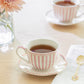 Josephine Pink Butterfly Fine Porcelain Cup and Saucer