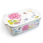Grace Pantry 12" Hydrangea Butterfly 2 qt. Rectangular Casserole
