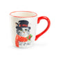 Grace Fine Ceramic Merry Christmas Cat Coffee Mug