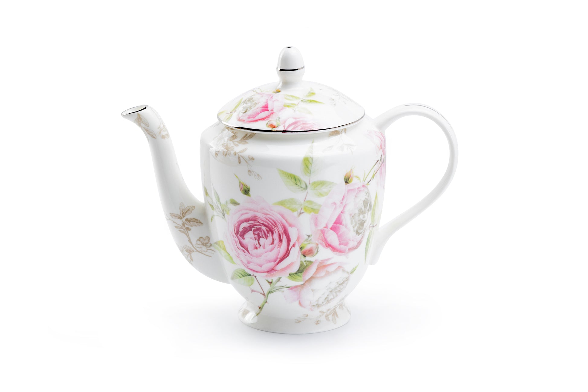 Stechcol Gracie Bone China Beau Rose Bone China Teapot