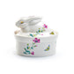 Floral Butterfly Bunny Figurine Fine Porcelain Sugar Box