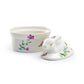 Floral Butterfly Bunny Figurine Fine Porcelain Sugar Box