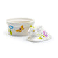 Morning Glory Floral Bunny Figurine Fine Porcelain Sugar Box