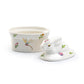 Summer Garden Bunny Figurine Fine Porcelain Sugar Box
