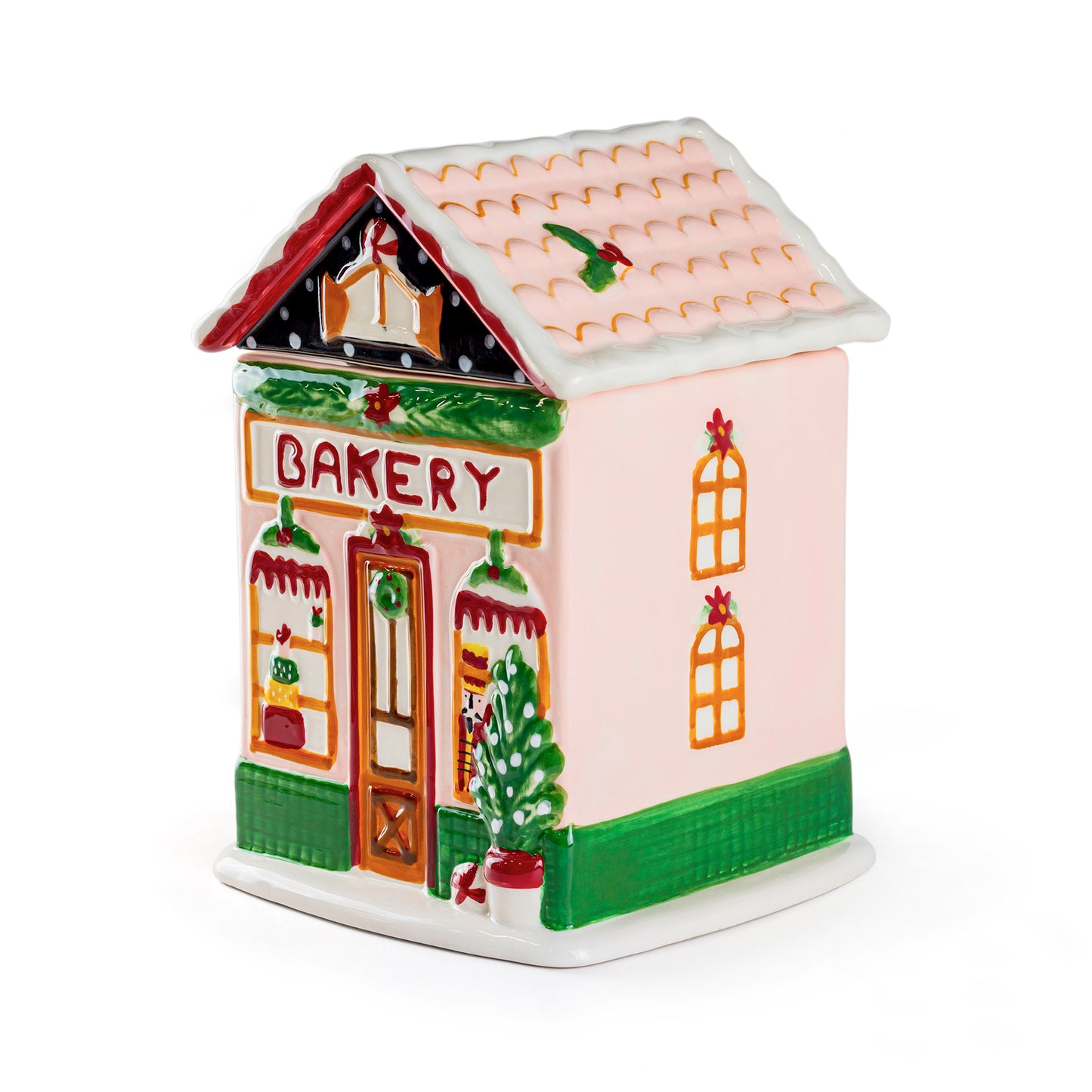 Christmas Holiday Bakery House Cookie Jar