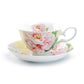 Stechcol Gracie Bone China Empire Peony Bone China Tea Cup and Saucer