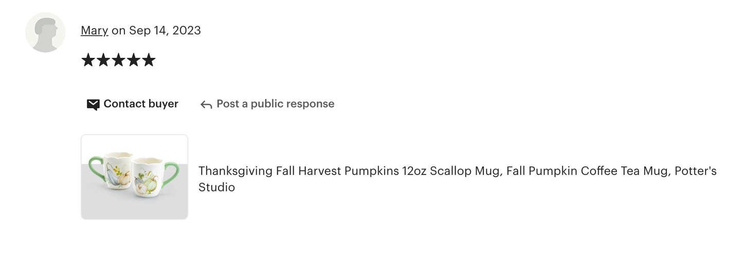 Fall Pumpkins Scallop Mug