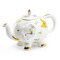 Summer Garden Elephant Fine Porcelain Teapot