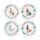 8" Assorted Nutcracker Wonderland Salad/Dessert Plate Set of 4