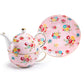 Pink Shabby Rose Fine Porcelain Tea For One Set