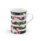Floral Harmony Stripe Bone China Mug