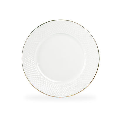 White Gold Sia Fine Porcelain Dessert/Dinner Plate