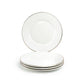 White Gold Sia Fine Porcelain Dessert/Dinner Plate