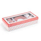 Gift Boxed Red Josephine Stripes and Dots 2oz Demitasse Cups and Saucers