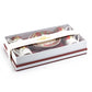 Poinsettia Pine Cone 3oz Demitasse Cups and Saucers with Gift Box