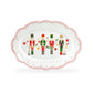 14" Holiday Royal Nutcrackers Fine Porcelain Oval Serving Platter