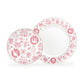 Christmas Pink Bow Fine Porcelain Dessert/Dinner Plate