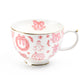 Christmas Pink Bow Fine Porcelain Latte Mug