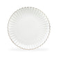 White Gold Shell Fine Porcelain Dessert/Dinner Plate