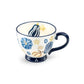 Pumpkins Blue Latte Mug