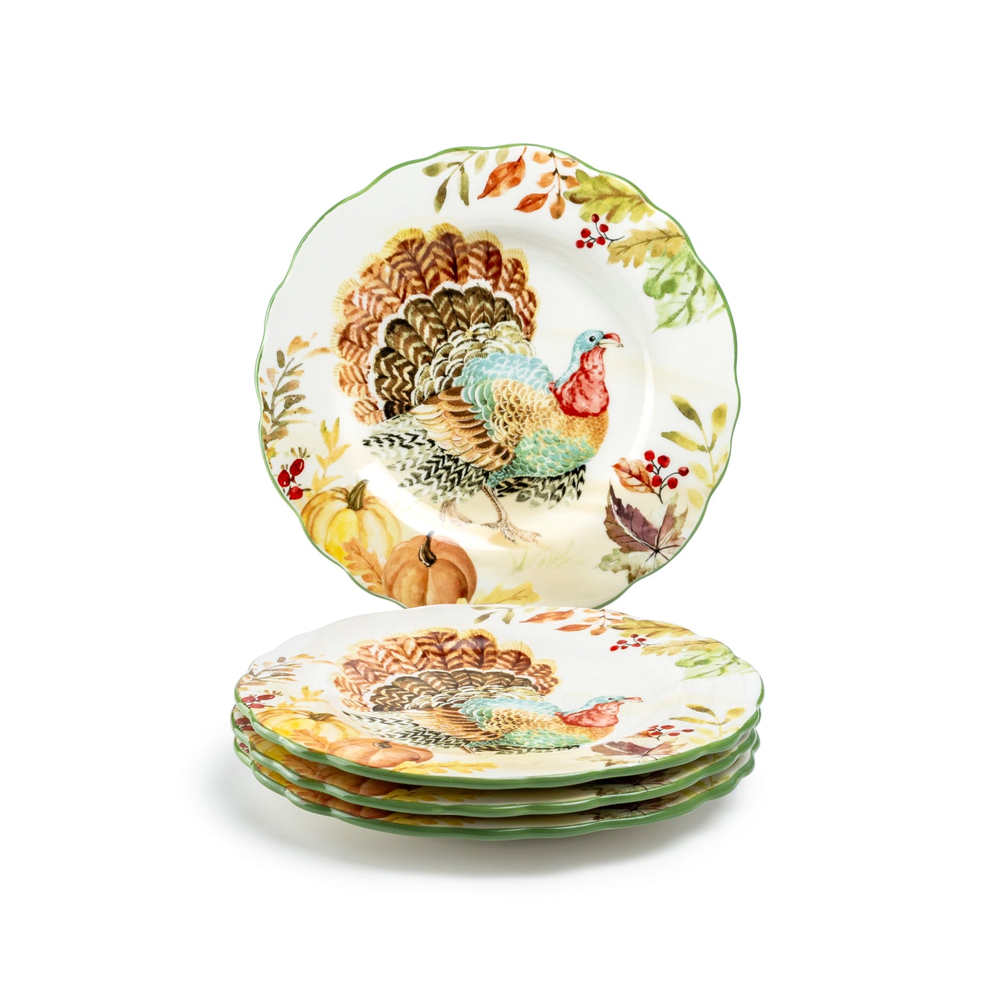 Turkey Autumn Harvest Dessert/Dinner Plate
