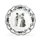 Halloween Victorian Skeletons Dessert/Dinner Plate
