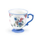 Azure Blossom Fine Porcelain Footed Mug