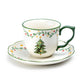 Christmas Tree Delight Cup and Saucer