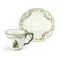 Christmas Tree Delight Cup and Saucer
