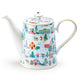 Christmas Village Fine Porcelain Teapot