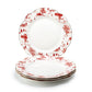 Red Village Fine Porcelain Dessert/Dinner Plate