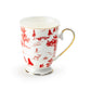 Red Village Fine Porcelain Footed Mug