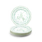 Festive Pup and Tree Fine Porcelain Dessert/Dinner Plate